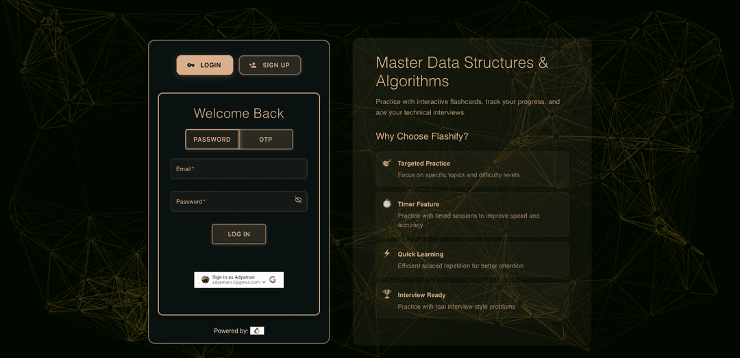 Flashcard-Based DSA Learning Tool